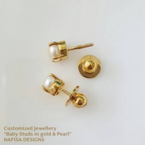 arany baba fülbevaló